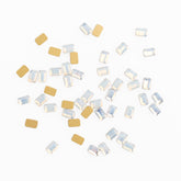 Octagon Shape White Opal Flat Back Fancy Rhinestones WholesaleRhinestone